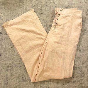 Hello Molly Tan Flowy, Lightweight Pants - Perfect for Vacation!